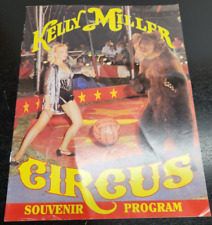 Kelly Miller Circus Souvenir Program - Full Color - Approx. early 1980s -Animals picture