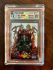 Piggy Banx 1st Edition 1/1 RARE Dr Doom Refractor Marvel Card picture