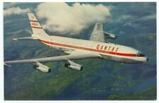 Qantas Empire Airways Airlines Boeing 707 Jet Plane Postcard picture