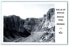 c1940's Walls Of Bronze Apache Trail Arizona AZ Frashers RPPC Photo Postcard picture