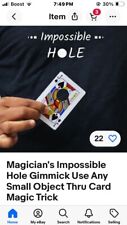 The Amazing Disappearing Hole In The Card Magic Trick picture