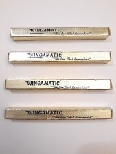 FOUR Vintage WINGAMATIC PEN INSCRIBED SCREW MACHINE TOOL CO. / SLITTERS TOOLS  picture