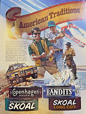 1986 Vintage Magazine Advertisement Skoal Copenhagen American Traditions picture