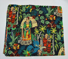Indian Cotton Sewing Frida Khalo Fabric By Yard Running Loose Screen Print Craft picture