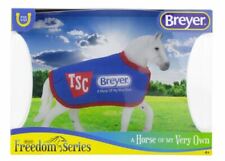 Retired Breyer TSC exclusive Grey/white Drafter NIB Model Horse & TSC Blanket picture