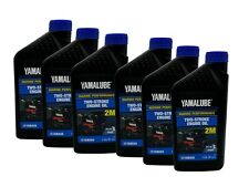 Yamaha Yamalube Semi-Synthetic 2-Stroke Marine Engine Oil LUB-2STRK-M1-12-6PACK picture