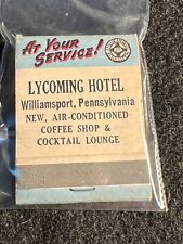 VINTAGE MATCHBOOK - LYCOMING HOTEL - WILLIAMSPORT , PA - UNSTRUCK picture