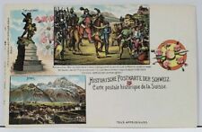 Suisse Historic Switzerland c1898 TELL'S APPELSCHUSS no 294 Postcard L7 picture