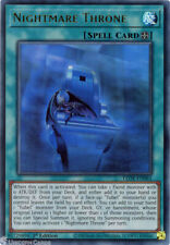 LEDE-EN061 Nightmare Throne : Ultra Rare 1st Edition YuGiOh Card picture