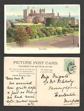 1905 DEAL CASTLE ENGLAND UK POSTCARD { DEAL DOUBLE RING CANCEL } picture