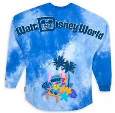 NEW Walt Disney World Spirit Jersey Adult Large Blue Stitch Tie-Dye Mickey picture