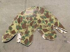 WWII US USMC MARINE P42 HBT FROG SKIN CAMO HELMET COVER-1ST PATTERN picture