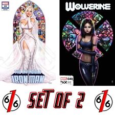 🔥✖️ WOLVERINE 40 & IRON MAN 10 NATHAN SZERDY X-23 EMMA FROST Variant Set Of 2 picture