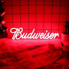 LED Budweiser Neon Sign, Dimmable Bar Decor for Man Cave, Home Bar, Club, Party picture