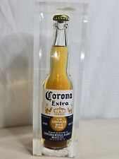 Rare, Vintage 1988 Corona Bottle In Lucite Bar Collectible  picture