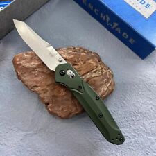 Benchmade 940 Osborne Green 6061-T6 Handle Plain 3.4'' S30V Folding Knife picture
