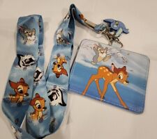 Loungefly Disney Bambi Snowy Day Thumper Flower  Lanyard ID Holder NEW picture
