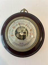 Vintage Selsi Barometer Made In Germany Wood Frame picture