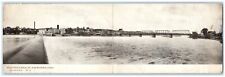 c1910's Partial View Of Dixon IL, From North End Of Dam Bridge Antique Postcard picture