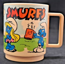 Vintage SMURF Mug Cup 1980 Made in USA Deka picture