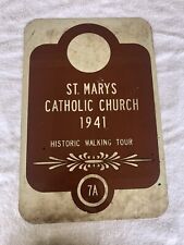 ST. MARYS CATHOLIC CHURCH 1941 vintage historic walking tour7A picture