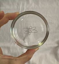 Atomic Retro Glass ASHTRAY - N S Savannah - First NUCLEAR Ship - Restaurant 60s picture