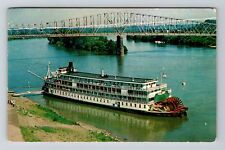 The Delta Queen, Ships, Transportation, Vintage Postcard picture