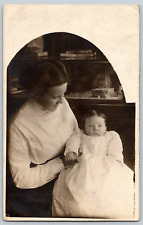 RPPC Postcard~ Mother Doting Over Infant Child picture