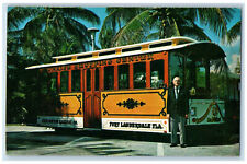1974 San Francisco Trolley Car Replica Creighton's Restaurant FL Postcard picture