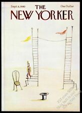 New Yorker magazine framing cover September 8 1980 Paul Degen clown picture