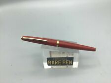 Vintage Pilot RED LEATHER Fountain Pen 18K  Fine nib NEW picture