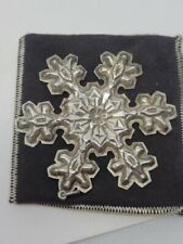 NEW  Sterling Silver Gorham 1976 Christmas Snowflake Ornament NEW IN BOAX W COA picture