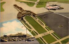 Linen Postcard Aerial View Greater Pittsburgh Airport, Pennsylvania picture