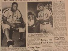 VINTAGE NEWSPAPER HEADLINES ~BASEBALL NEGRO LEAGUE JOSH GIBSON DEATH  1947 picture