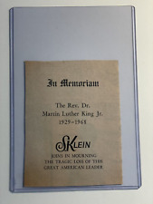 Newark S.Klein Condolence King Assassination Civil Rights 1968 #historyinpieces picture