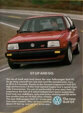 1987 Volkswagen VW Golf GT Up & Go Red 2-door Photo Original Color Print Ad picture
