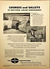 The Garrett Corp AiResearch Aviation Airline Lounges and Galleys Print Ad 1958 picture