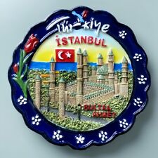 Turkey Istanbul Tourist Gift Souvenir 3D Resin Refrigerator Fridge Magnet Round picture