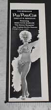 1972 Print Ad Oklahoma City Pied Piper Club Faye Harlow Go Go Dancer Denver art picture