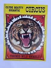 Circus Program Magazine Clyde Beatty Circus 1951 Season Vintage Antique Novelty picture