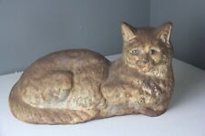 Antique Cast Iron Fireside Cat Doorstop Statue picture