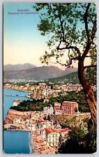 Sorrento Italy Scenic Coastal Village European Overlook DB UNP Postcard picture