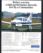 AERO COMMANDER BETHANY,OK 1998 TEST FLY THE 114B AD picture