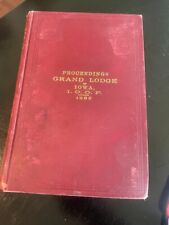 1895 Journal Proceedings Grand Lodge Iowa Odd Fellows I.O.O.F. picture