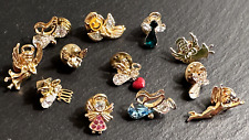 12 ASSORTED GOLD TONE GUARDIAN ANGEL PINS B804 picture