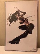 SIGNED Alvin Lee X-23 Wolverine Print 11x17 NM Poster #5/100. Marvel Vs Capcom. picture