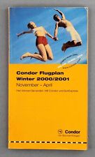 CONDOR AIRLINE TIMETABLE WINTER 2000/2001 FLUGPLAN A320 BOEING 757 767 SEAT MAPS picture