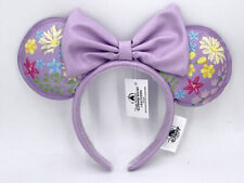 Loungefly Disney Mickey Anniversary Purple Flower Headband Minnie Ears 2023 picture
