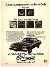 1976 Oldsmobile Cutlass Car Original Print Ad (8.5 x 11) Vintage Advertisement picture