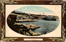  Postcard W. Hoe & Promenade Piers Plymouth MA Massachusetts c.1907-1915    M591 picture